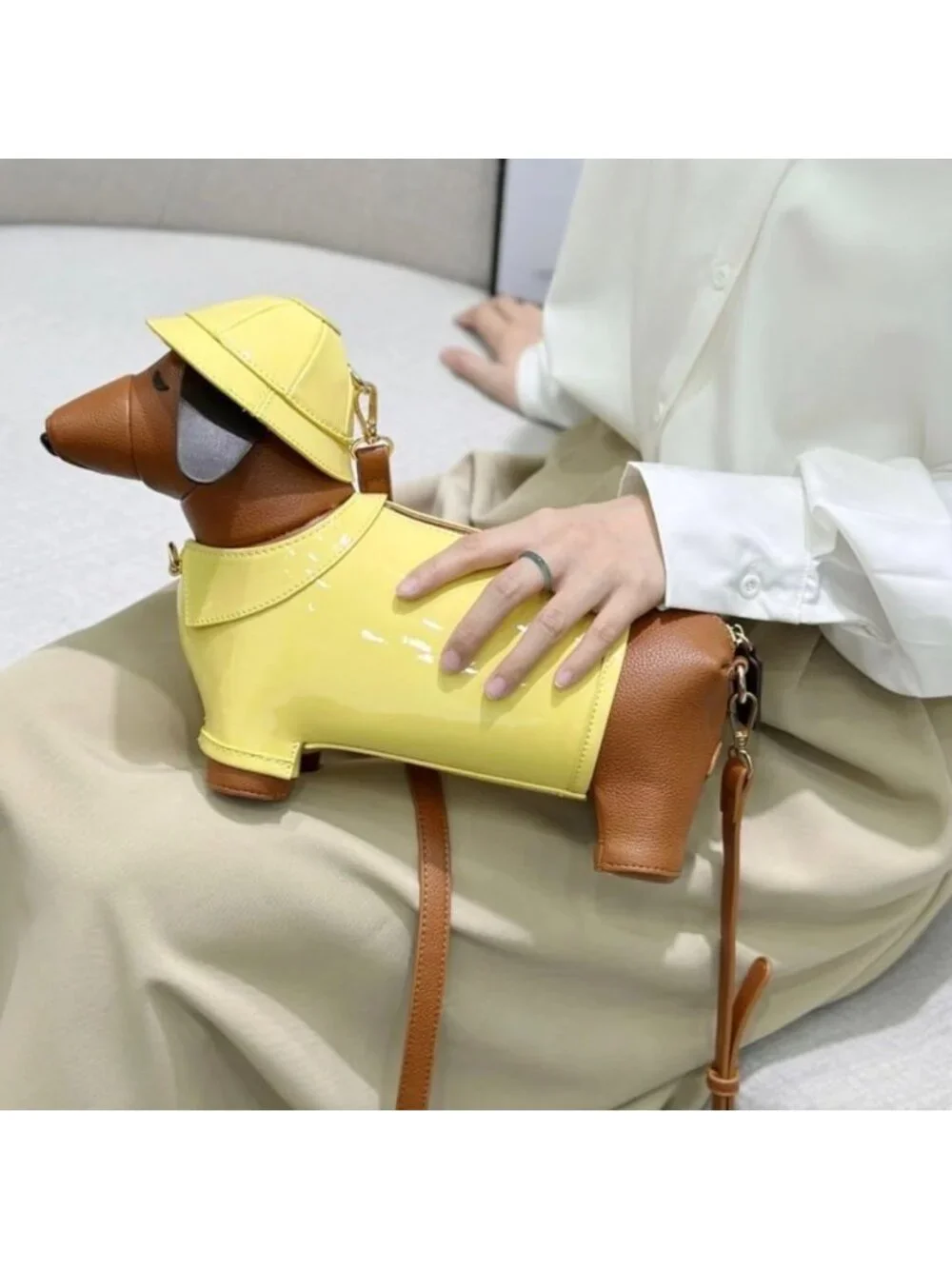 Adorable Dachshund Shoulder Bag | Cute Small Dog Purse for Pet Lovers